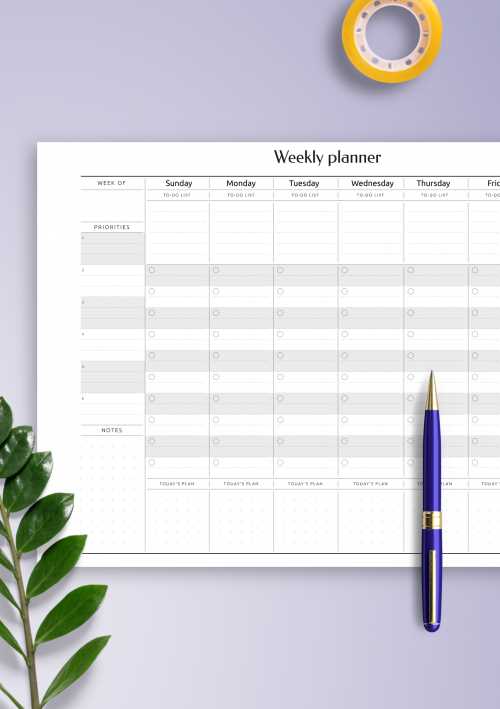 free homework calendar template