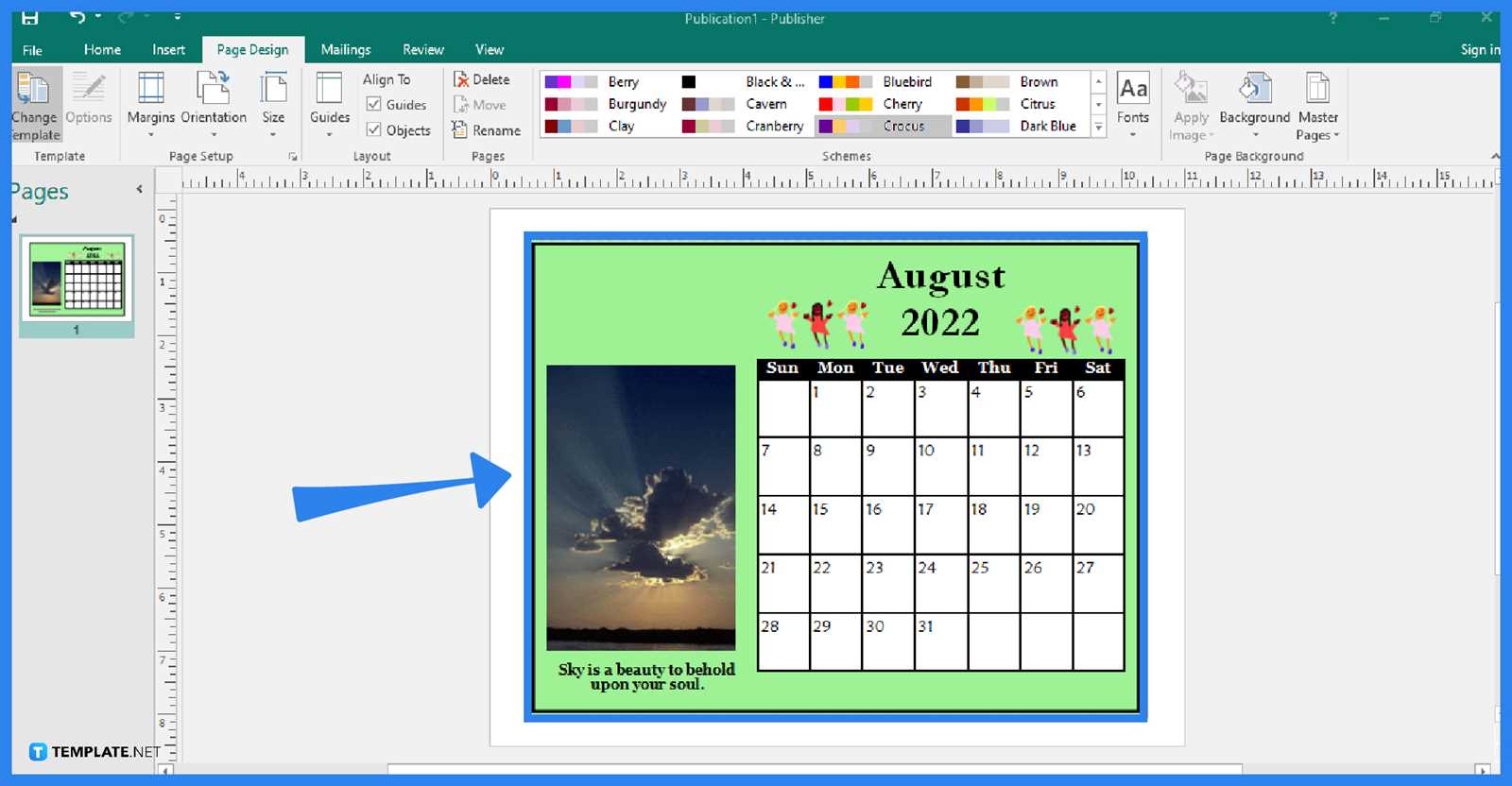 microsoft publisher calendar templates 2026