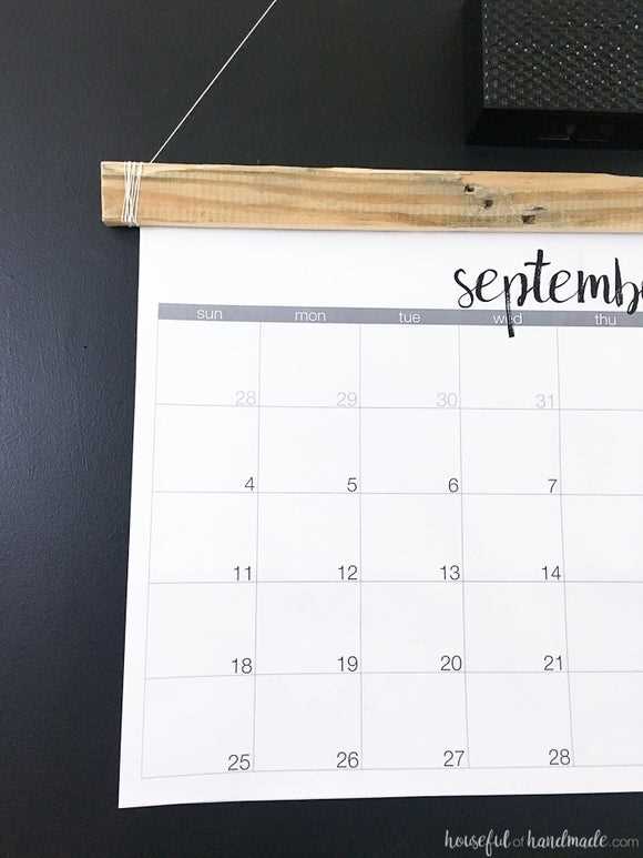 giant calendar template