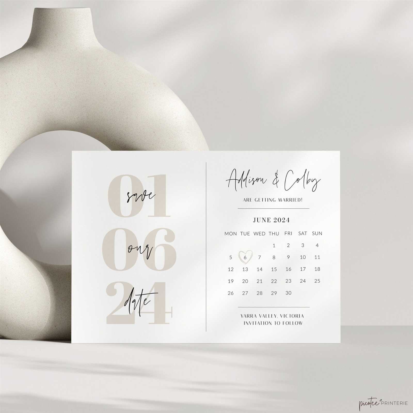 save the date calendar template free