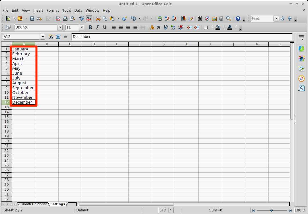 open office 2026 calendar template
