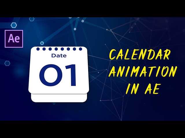 calendar flip after effects template free