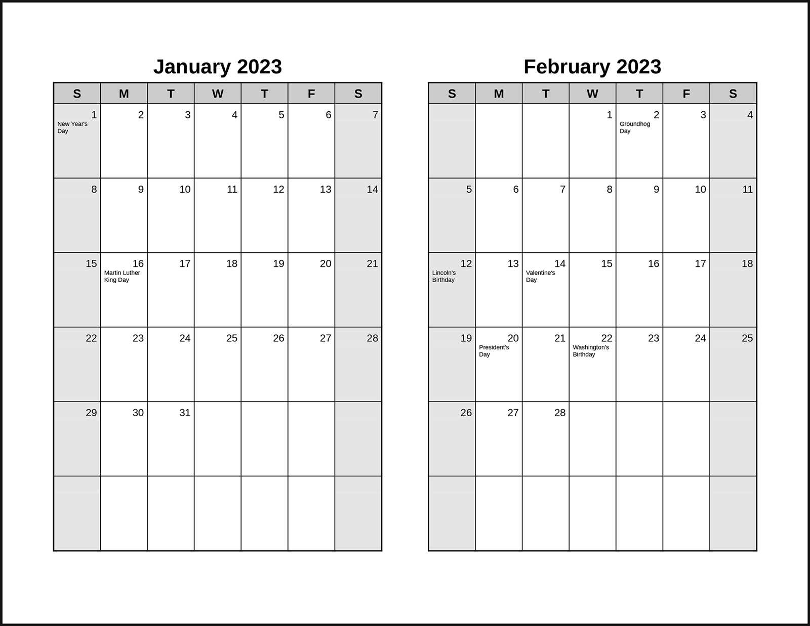 long range training calendar template