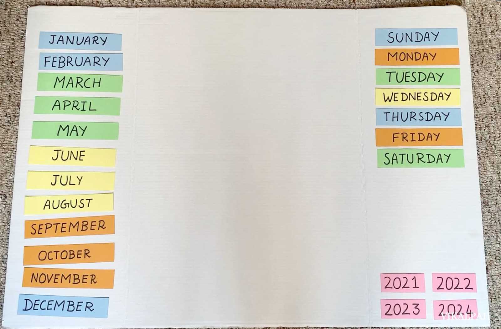 free preschool calendar templates