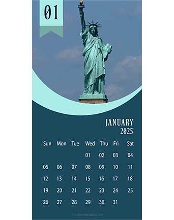 desk calendar template 2025