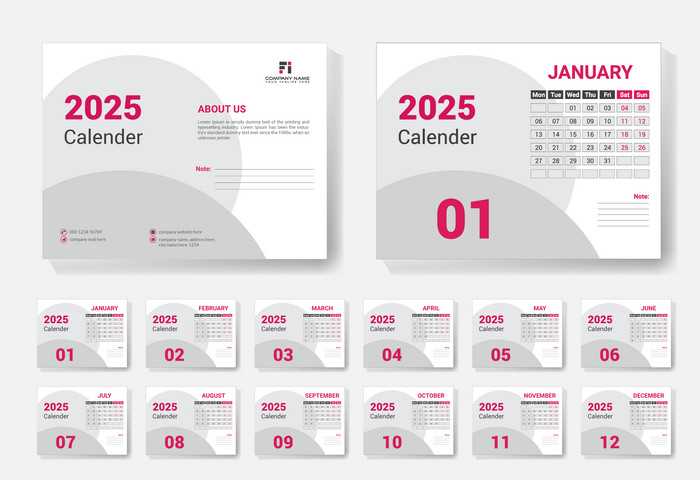 elegant calendar template