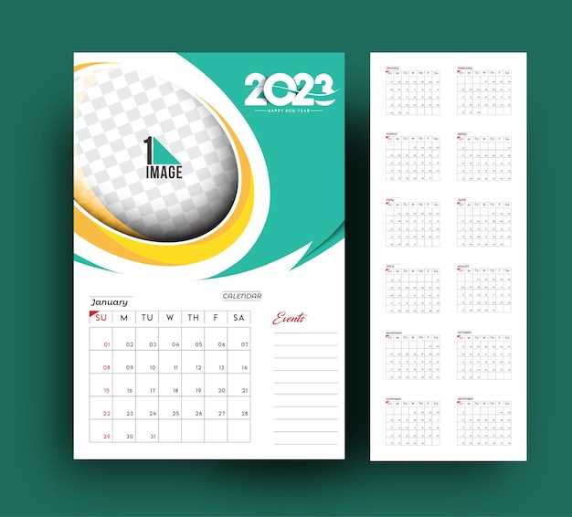 calendar flyer template