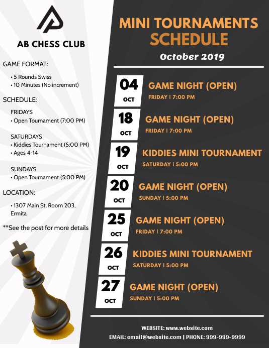 restaurant event calendar template