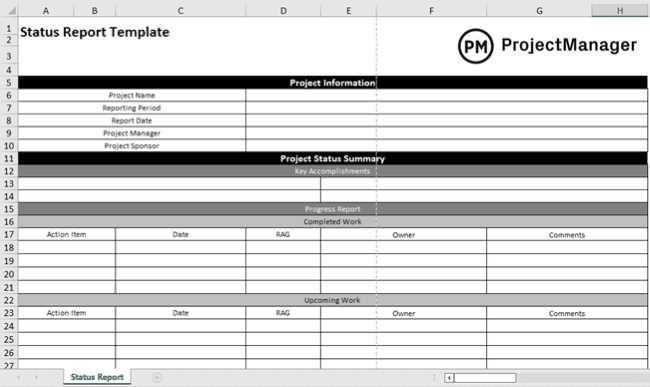 project management calendar template