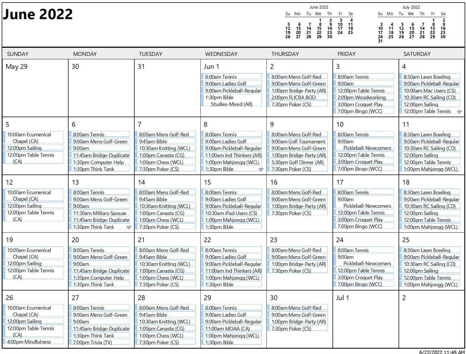 custom outlook calendar print template