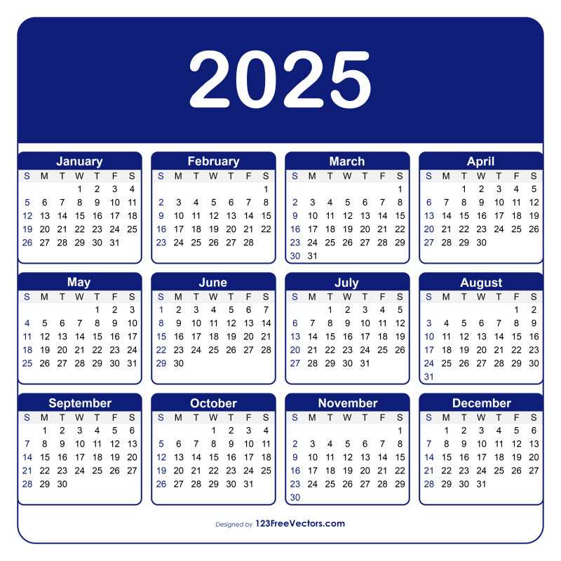 adobe calendar template 2025