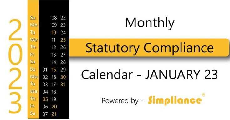 free compliance calendar template