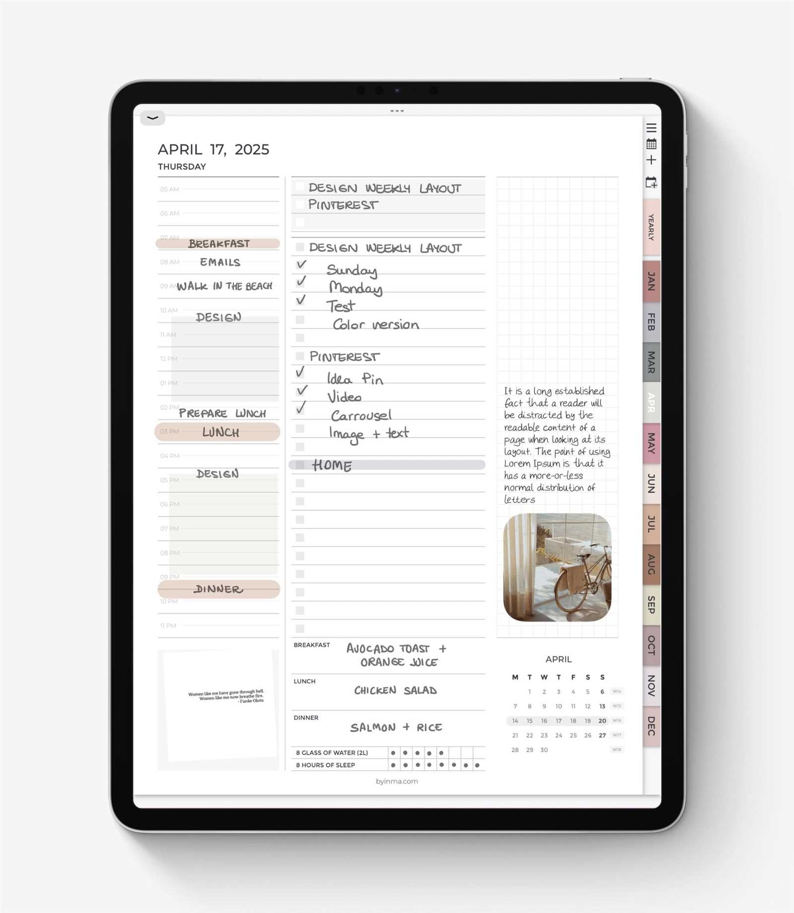 free goodnotes calendar template 2025