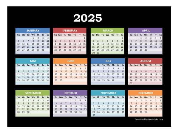 calendar powerpoint template 2025