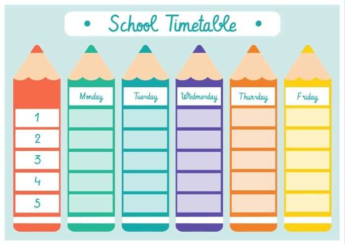 calendar study plan template