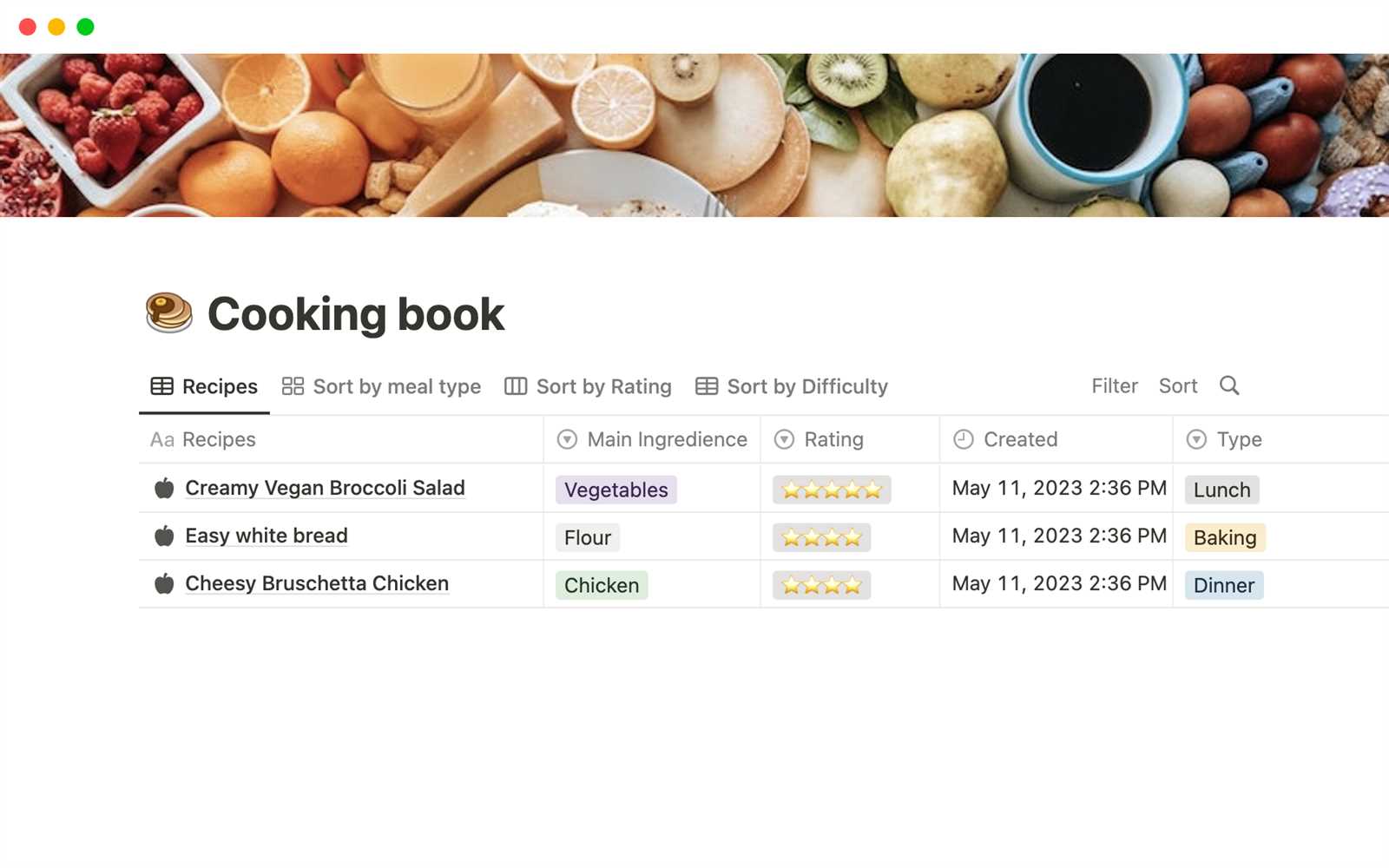 nutrition calendar template