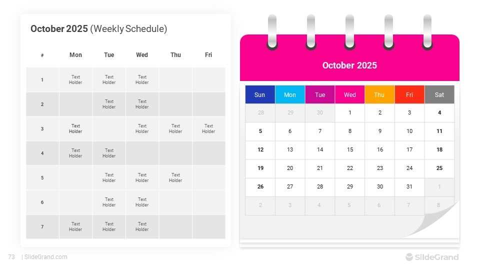 calendar ppt template 2026