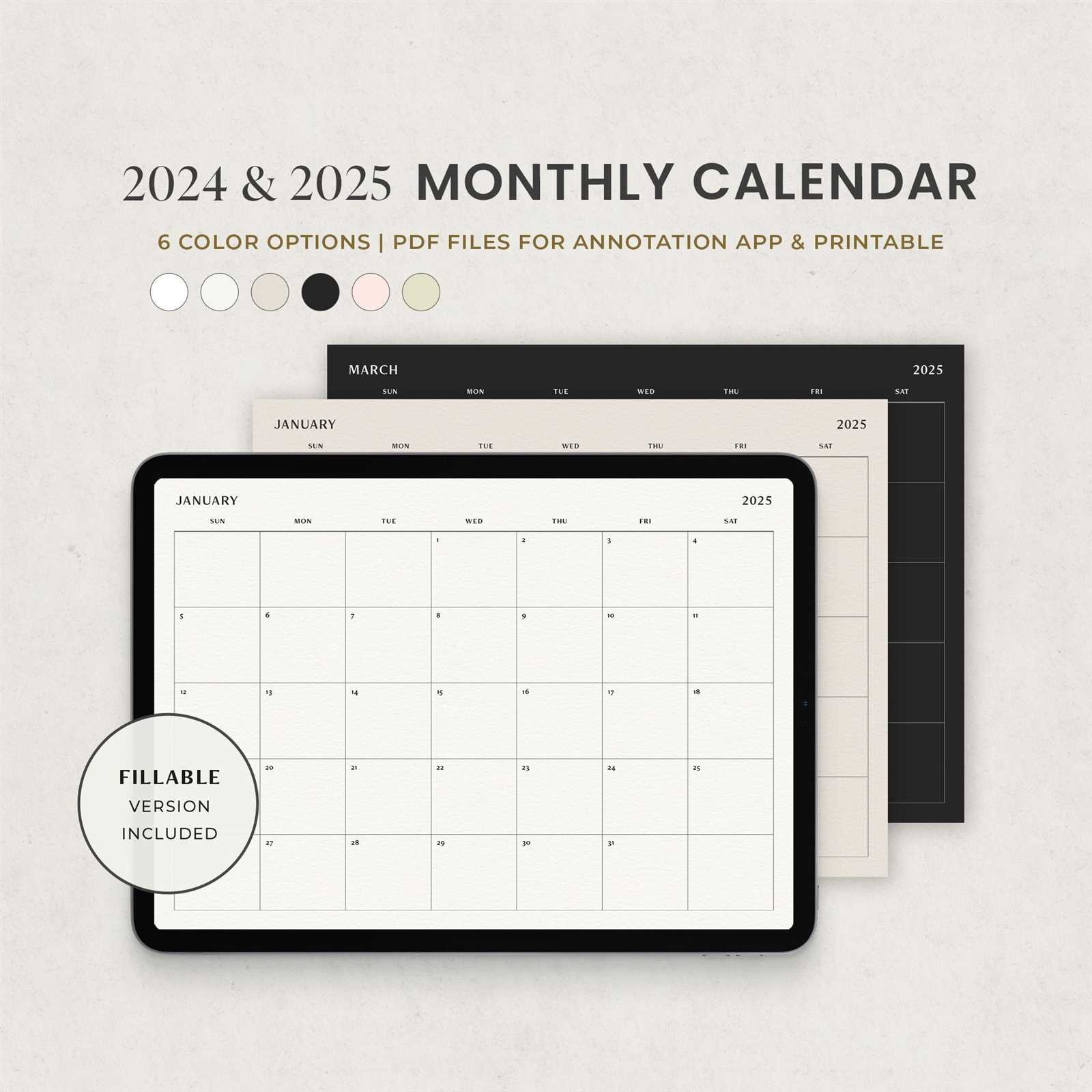 goodnotes free calendar template