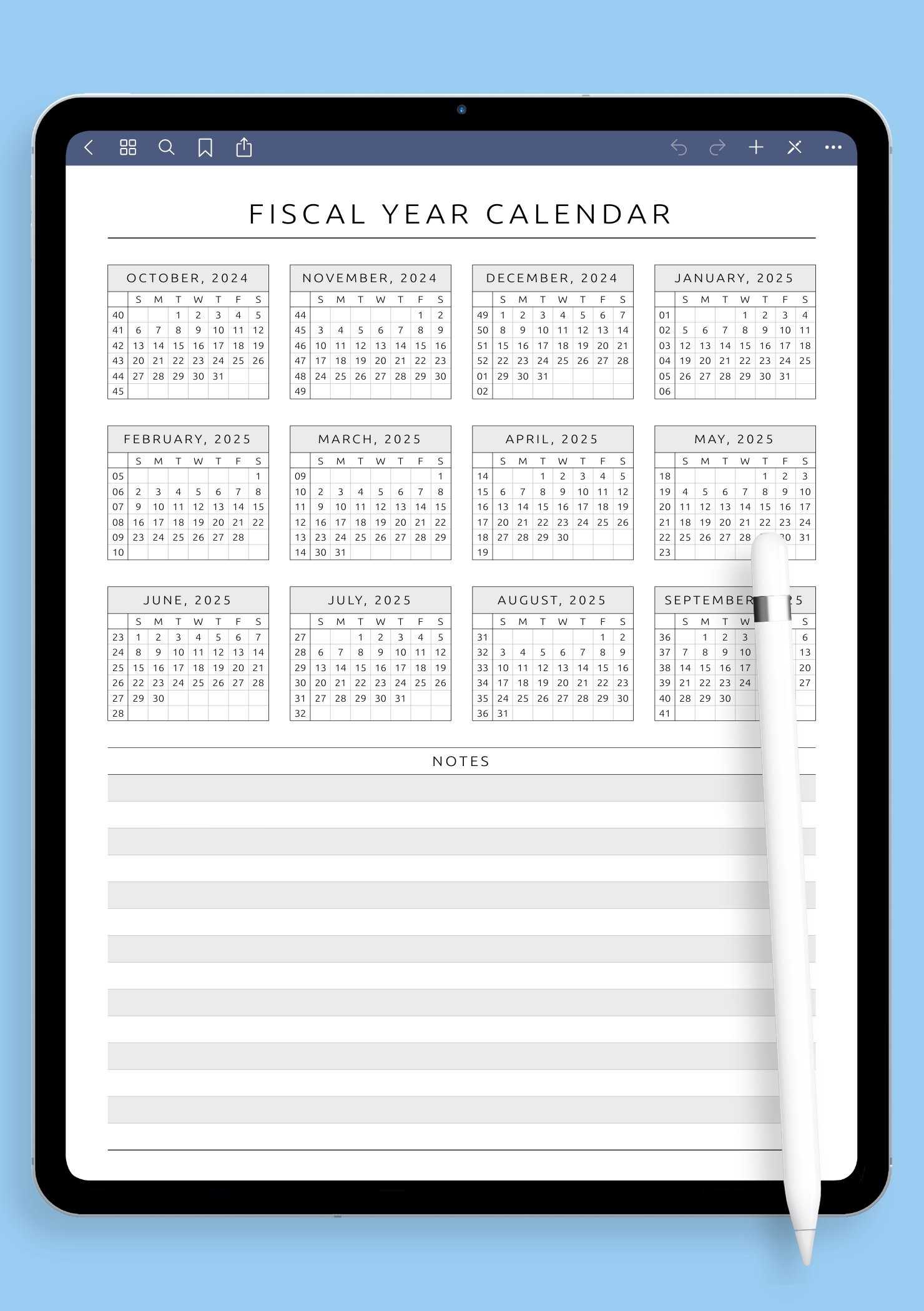 free yearly calendar templates