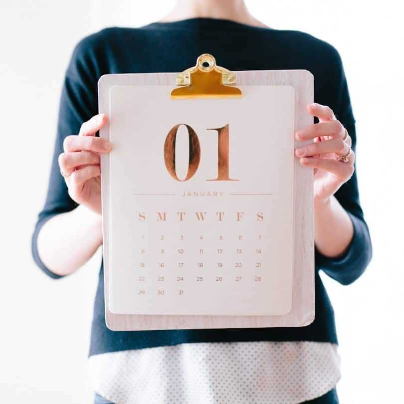 cute free calendar template