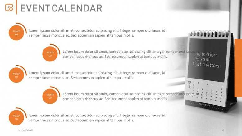 powerpoint quarterly calendar template