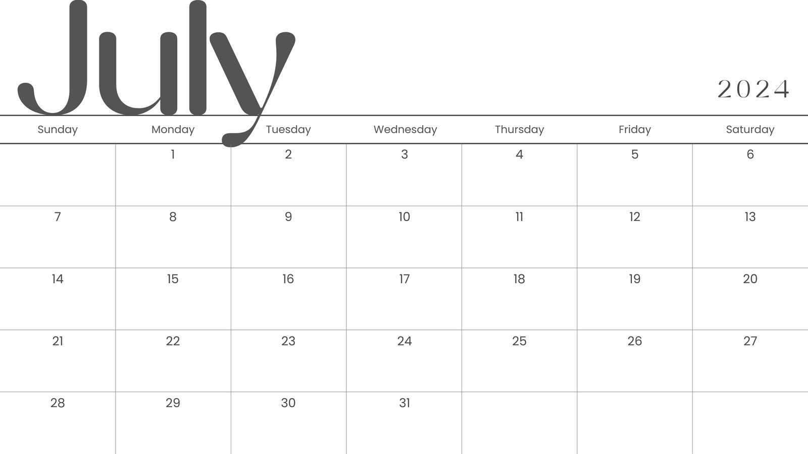 free calendar template for mac