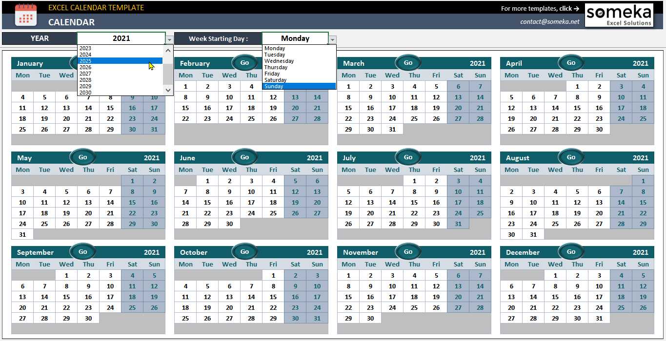 master calendar template