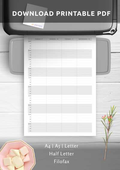 half page calendar template