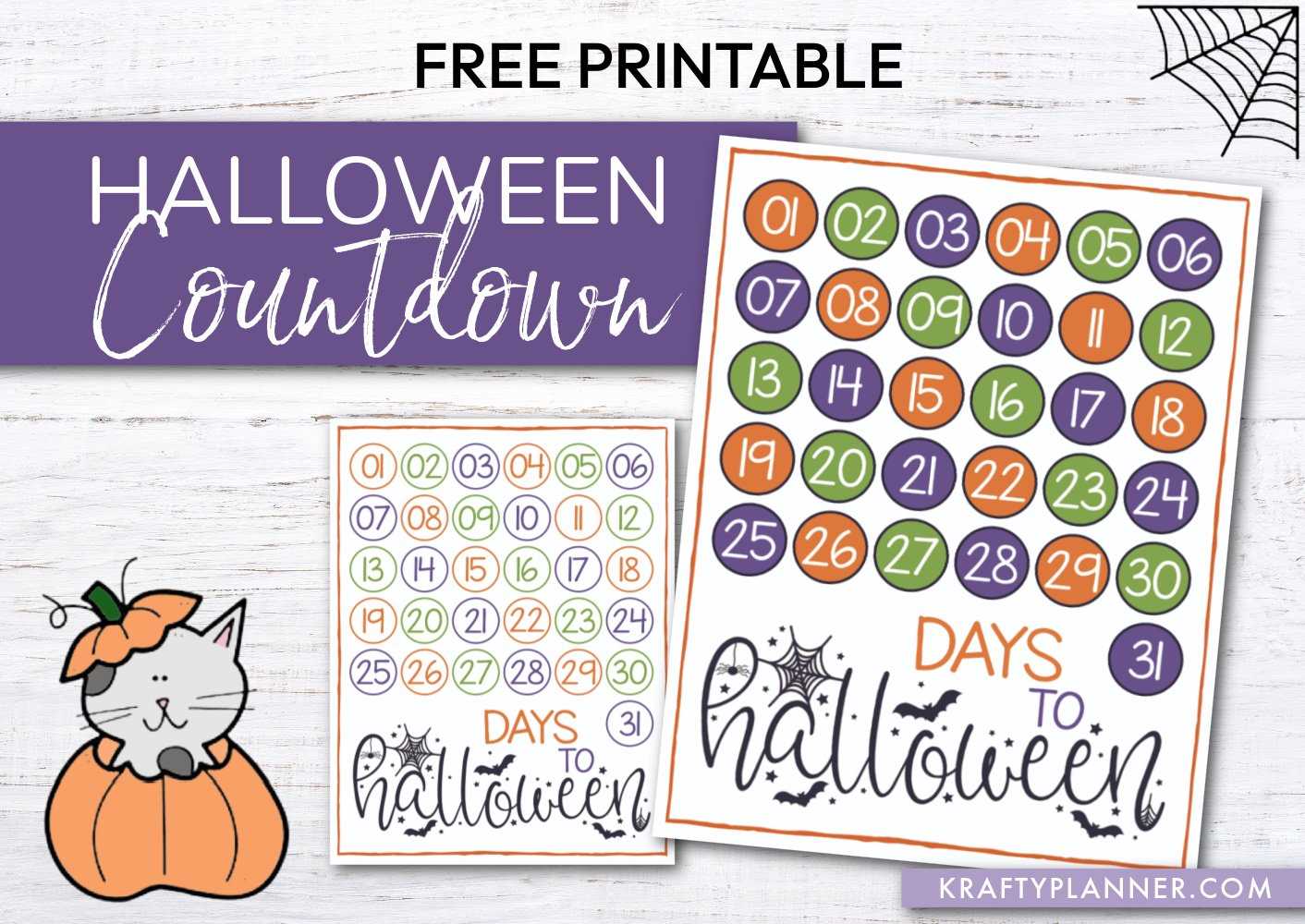 halloween themed calendar template