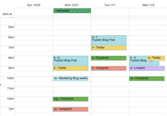 hubspot marketing calendar template