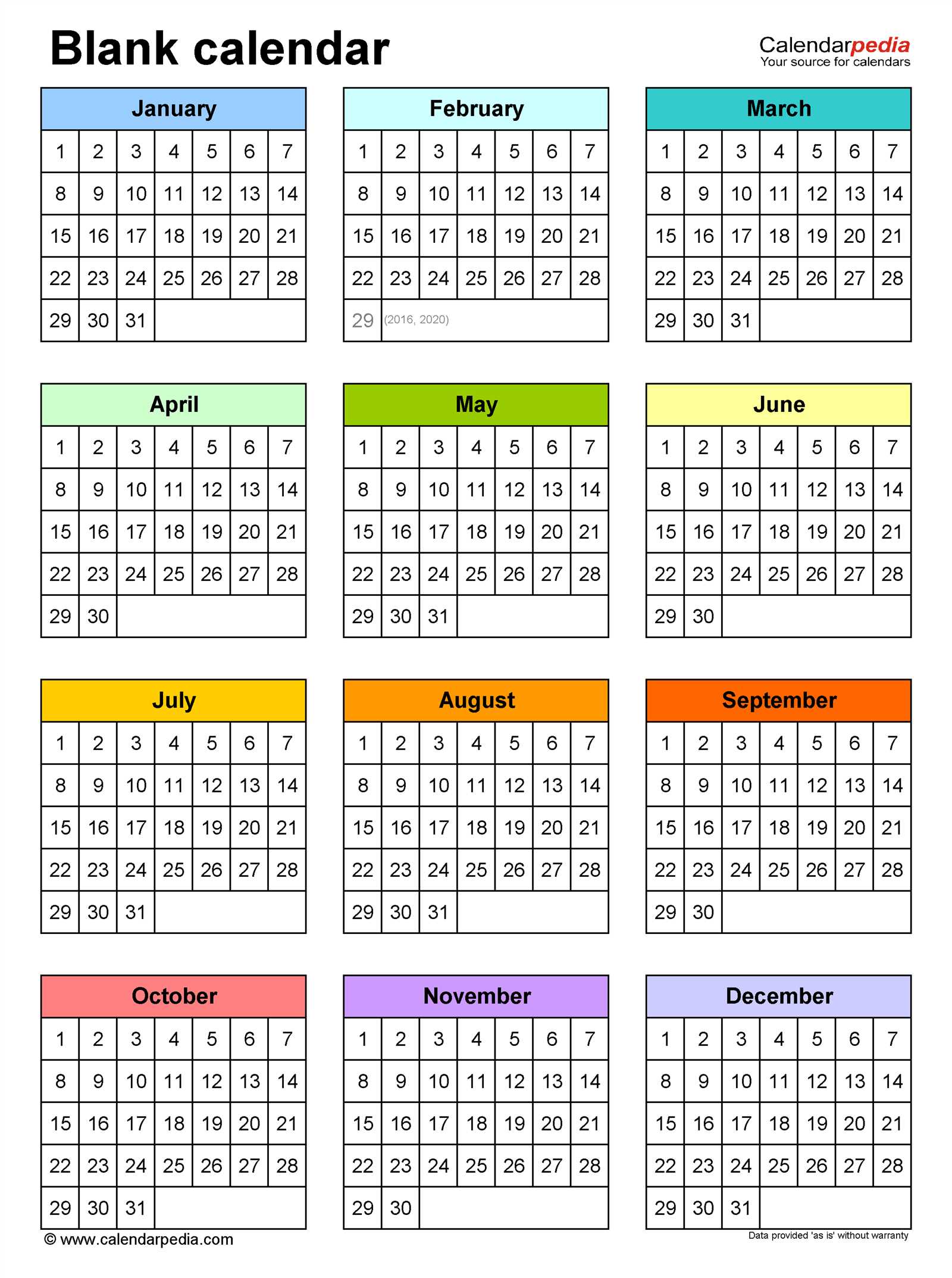 is there a calendar template in pages