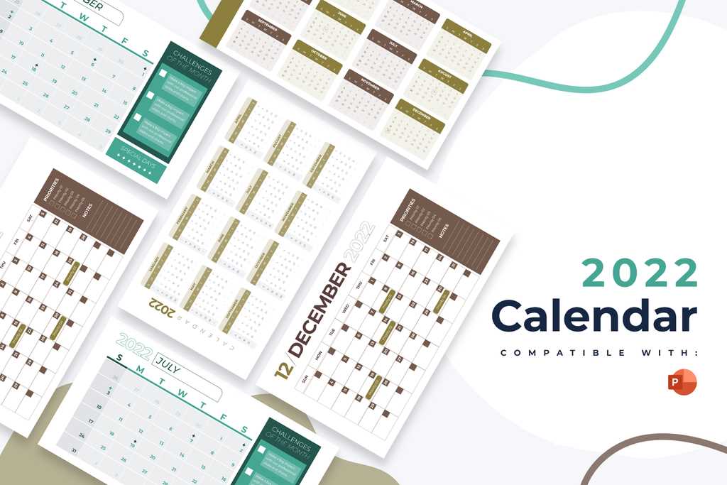 calendar infographic template