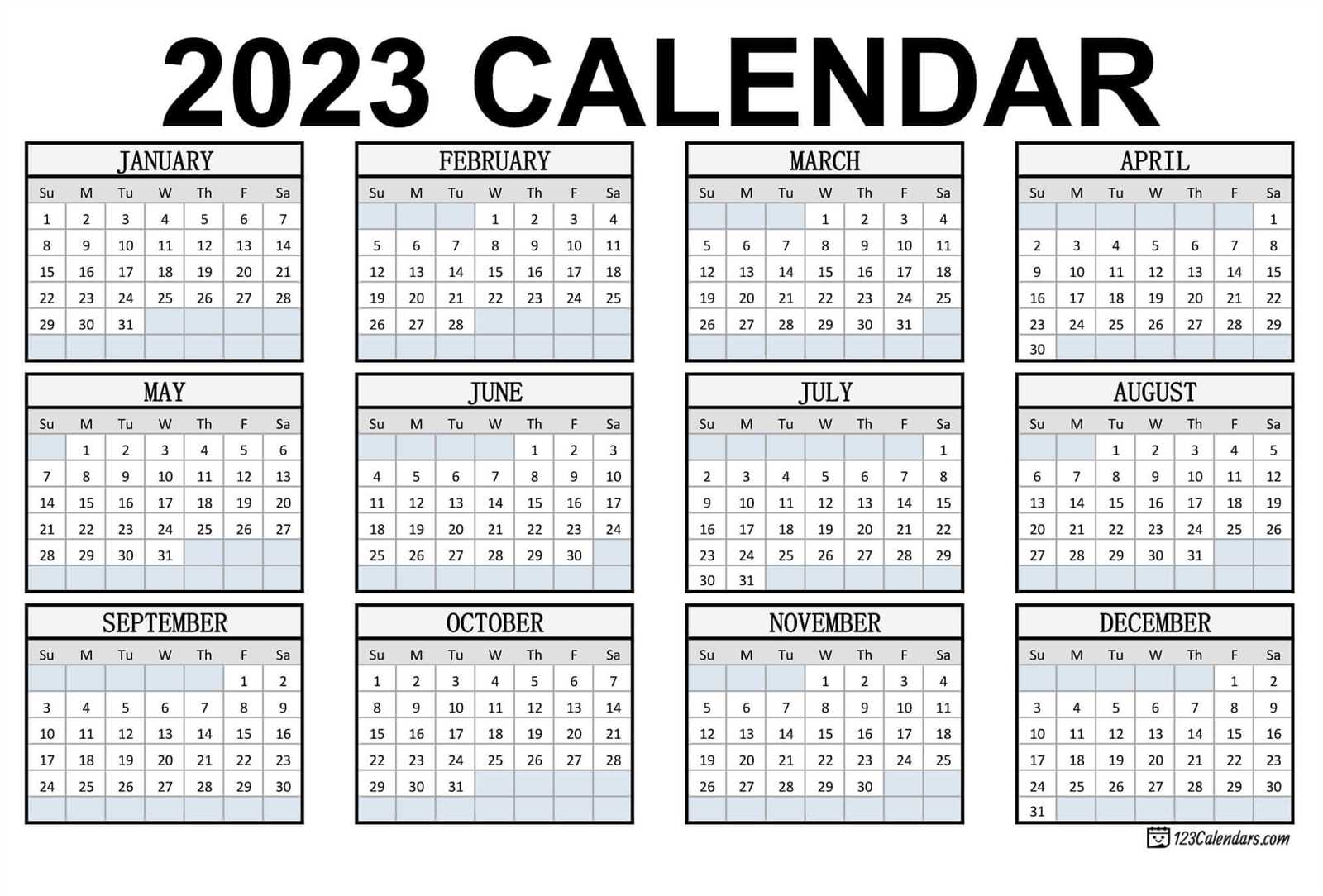 adjustable calendar template 2025