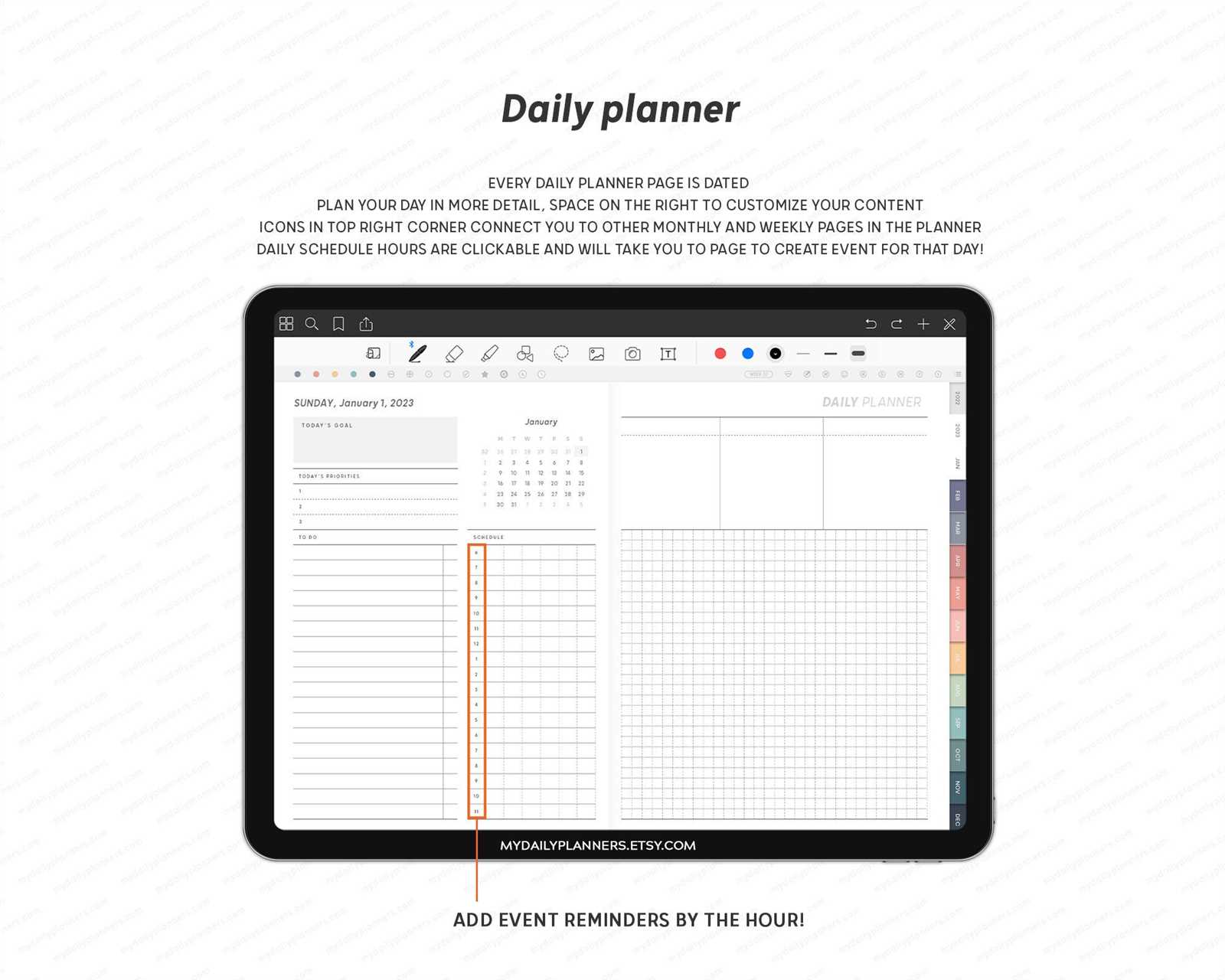 calendar ipad template