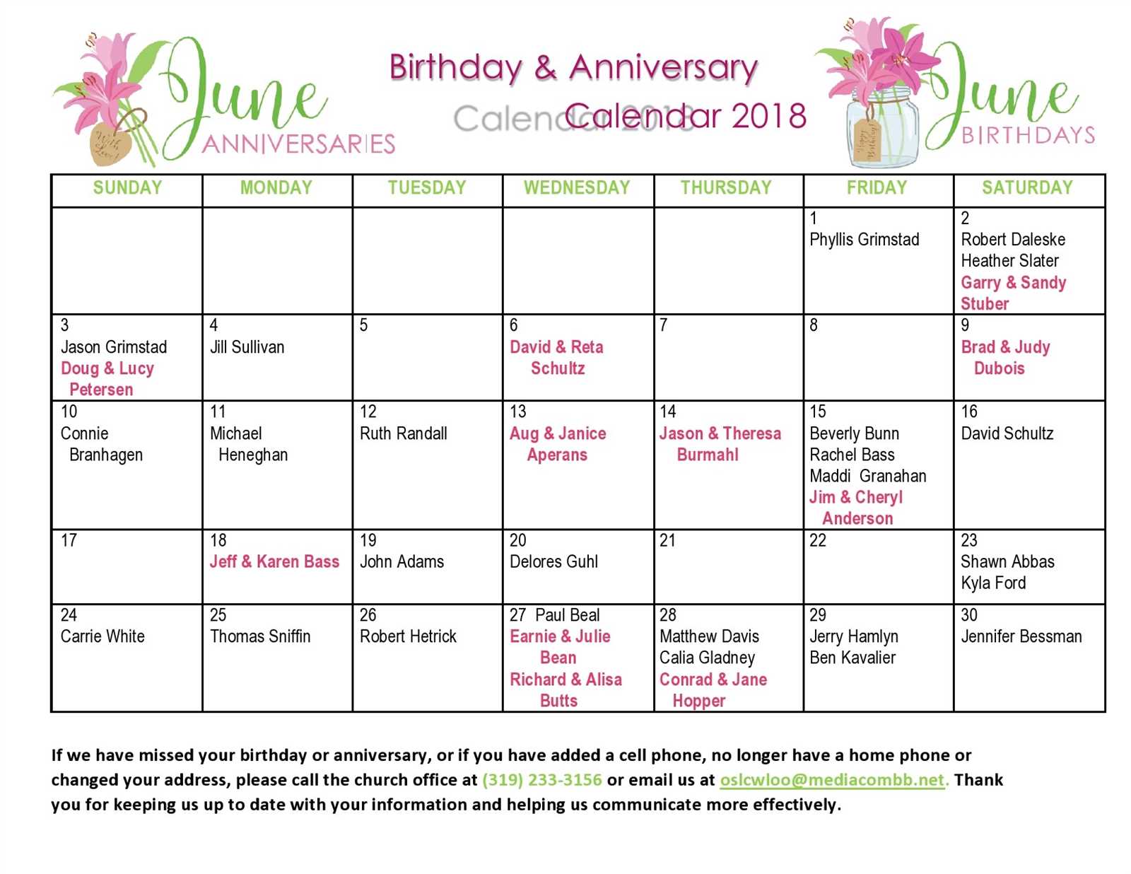 employee birthday office birthday calendar template