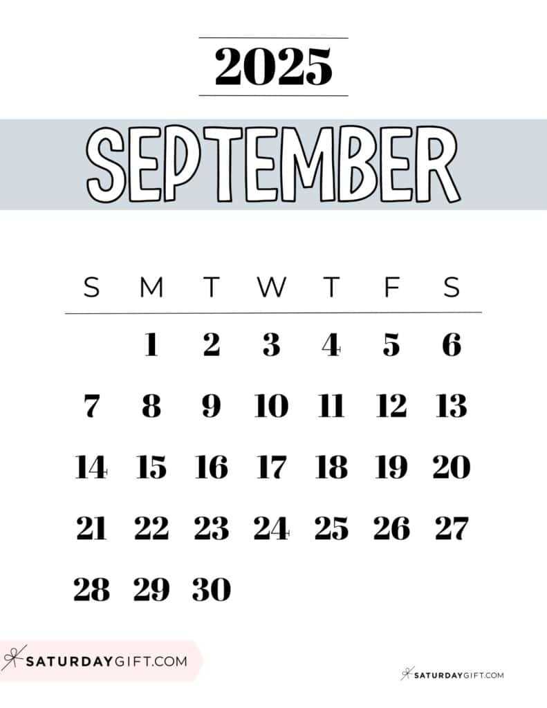 free printable september calendar templates