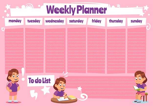 student calendar planner template