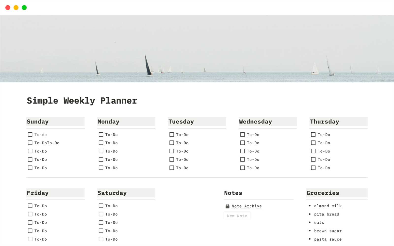 calendar notion template free