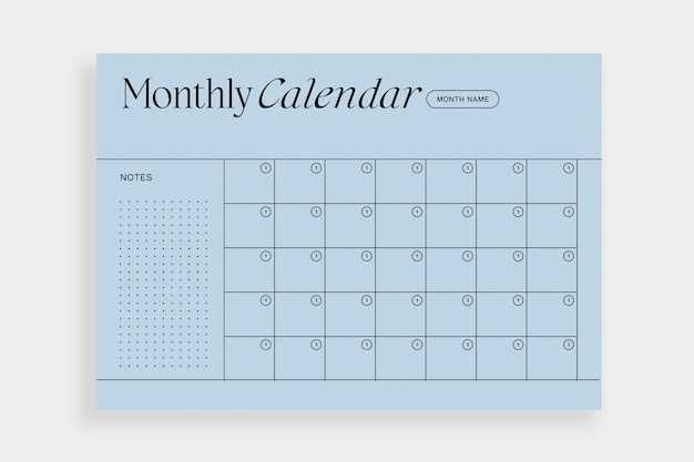 free mini calendar template