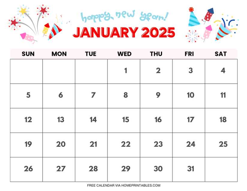 2026 january calendar template