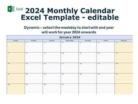 monthly calendar spreadsheet template