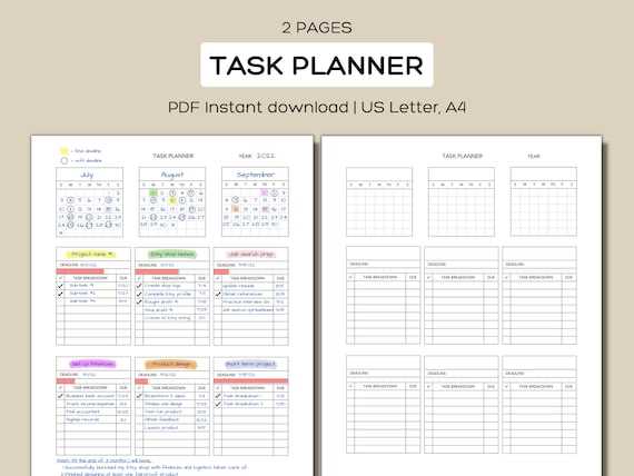 project schedule calendar template