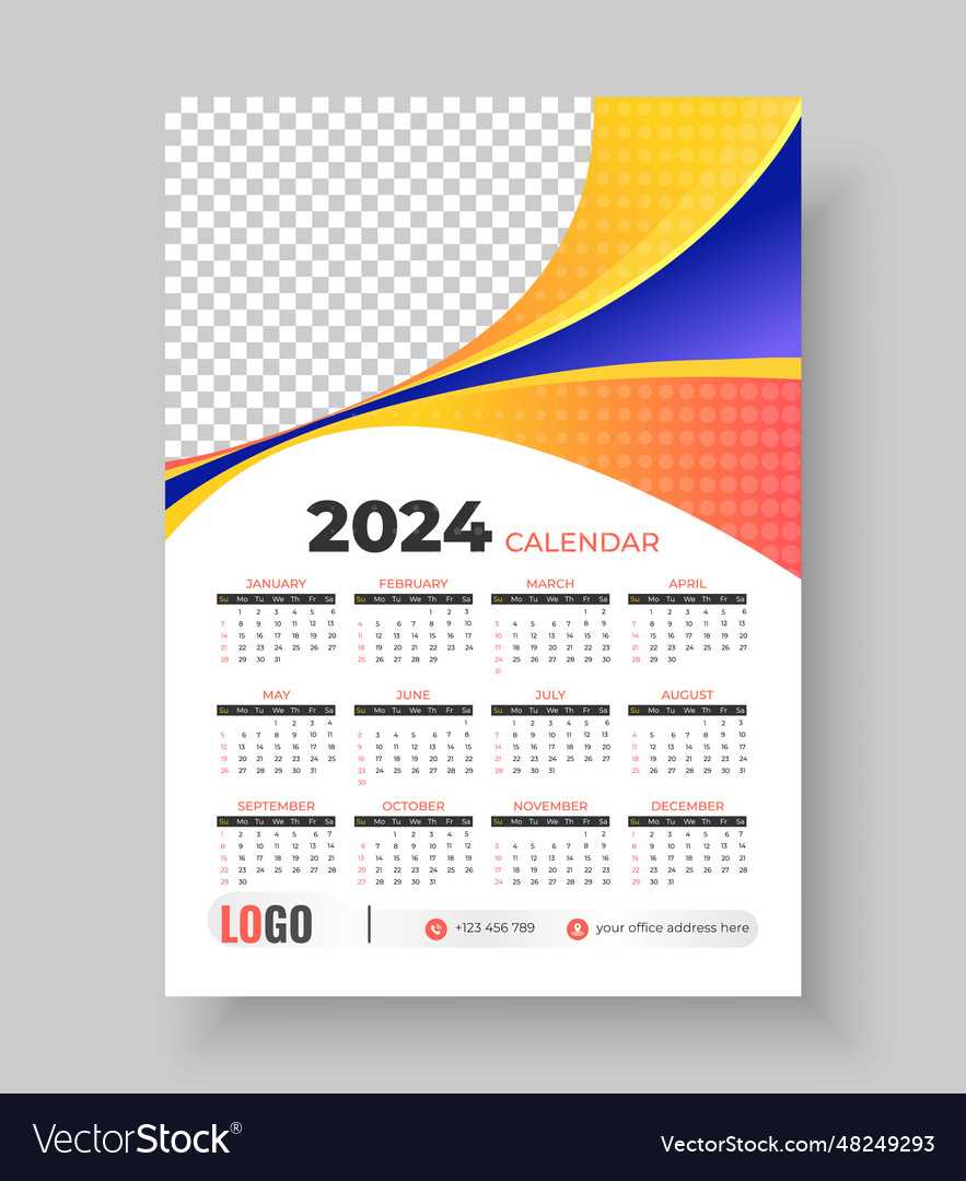 calendar template vector