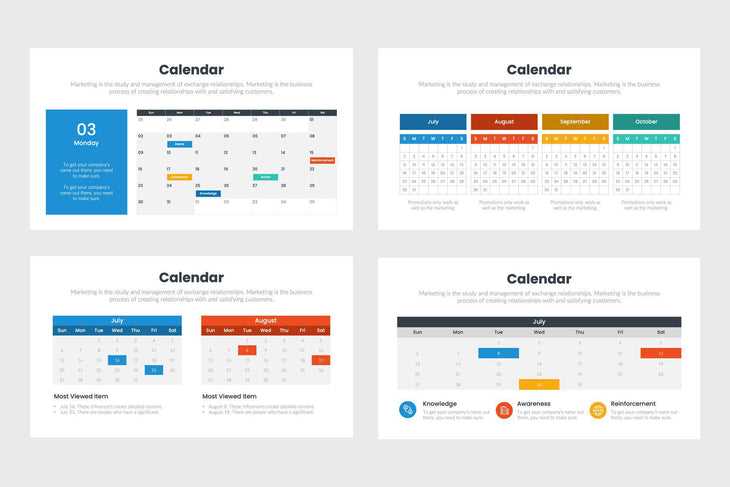 powerpoint marketing calendar template