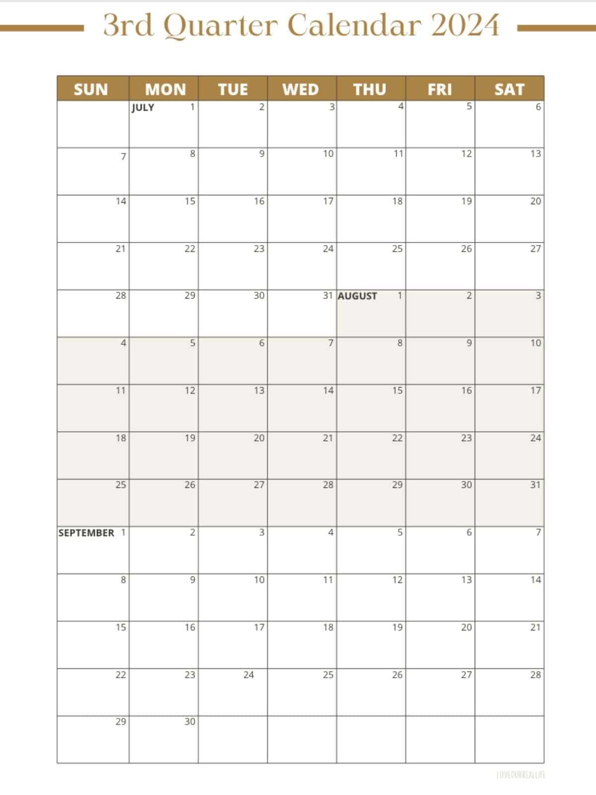 calendar template 3 months per page