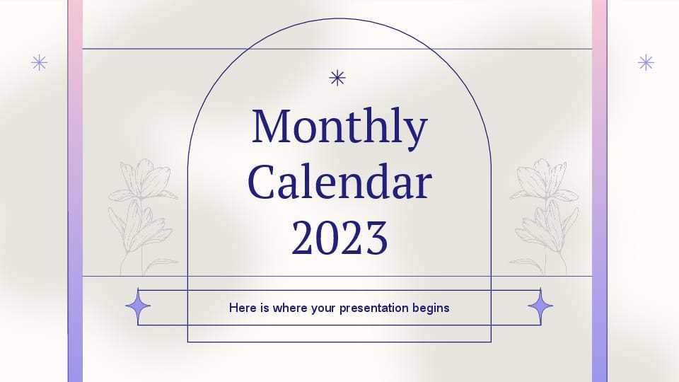 calendar powerpoint template free