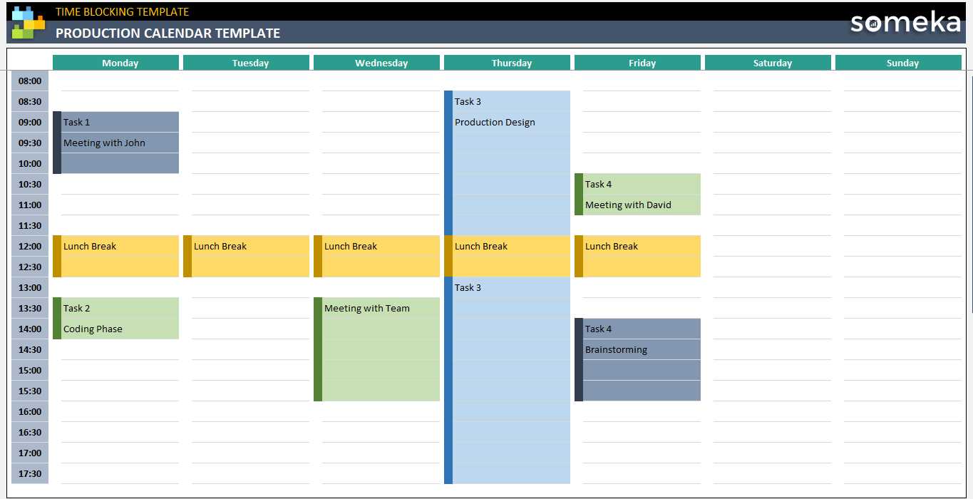 film production calendar template