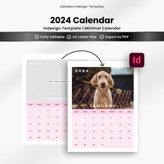 indd calendar template