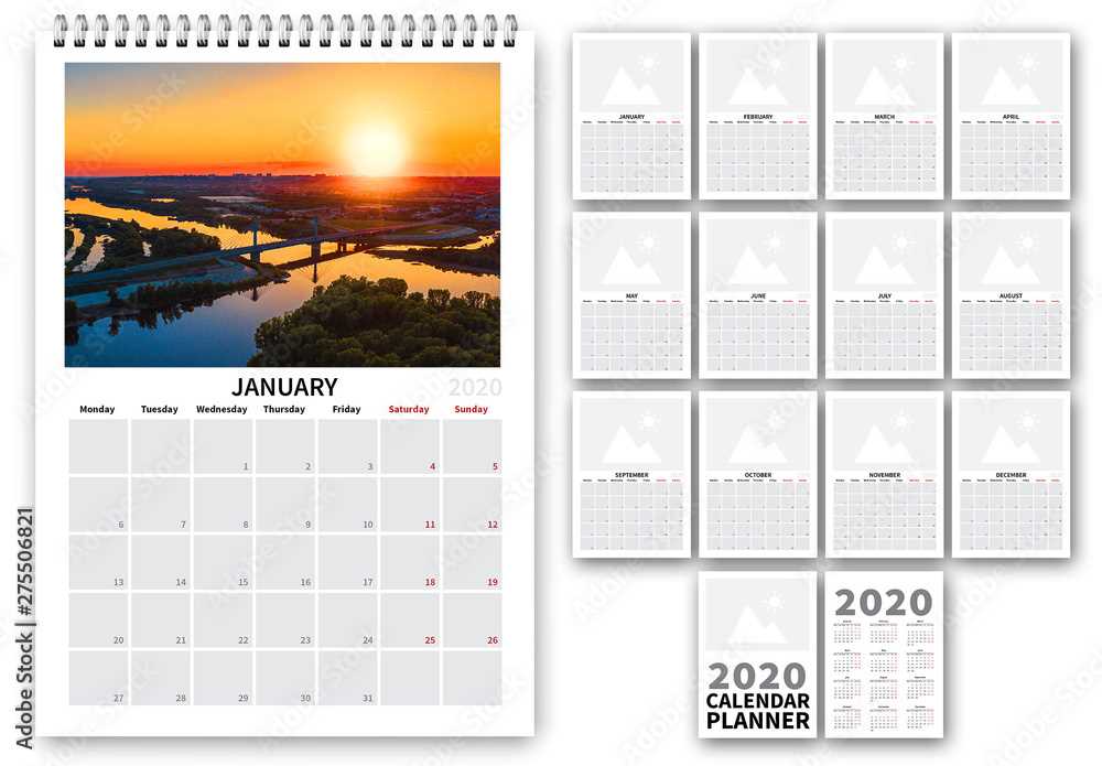 indesign calendar template