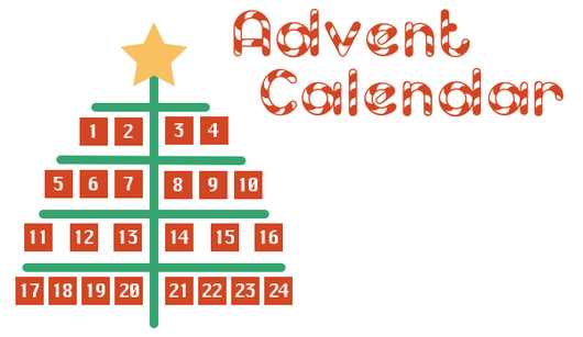 interactive advent calendar template